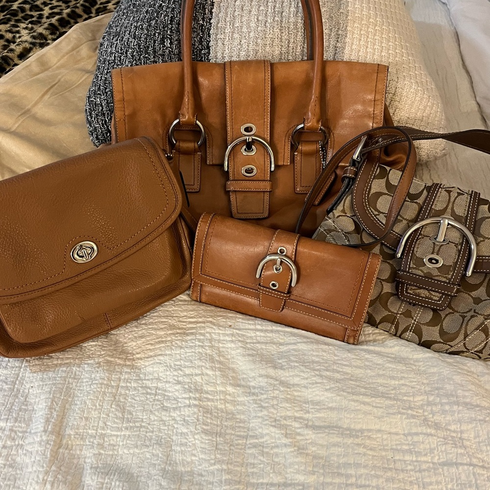 Coach - 3 Coach Purses and 1 Wallet Bundle